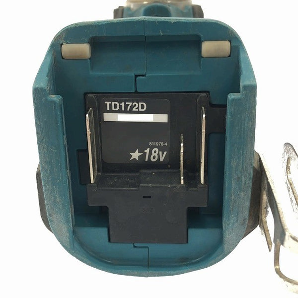 ☆中古品☆makita マキタ 18V 充電式インパクトドライバ TD172D 本体のみ 青/ブルー - 10