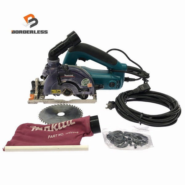 ☆中古品☆makita マキタ 100V 125mm 防じんマルノコ 5205FX コード式 防塵マルノコ 集じん丸のこ 集塵丸のこ 丸ノコ131694 - 1