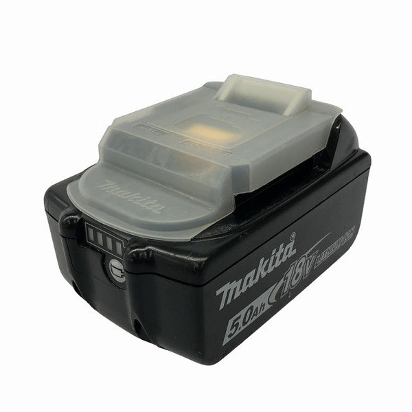 ☆中古品 充電回数9回☆☆makita マキタ 18V 5.0Ah 純正 リチウムイオンバッテリー BL1850B 残量表示付 リチウムイオン電池 蓄電池130956 - 3
