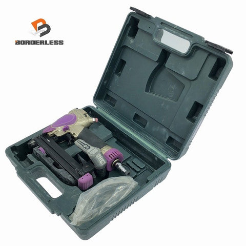 ☆中古品☆HITACHI 日立工機 25mm 常圧 タッカ N2510M 防護ゴーグル ケース付 エアツール エア工具 大工道具122479