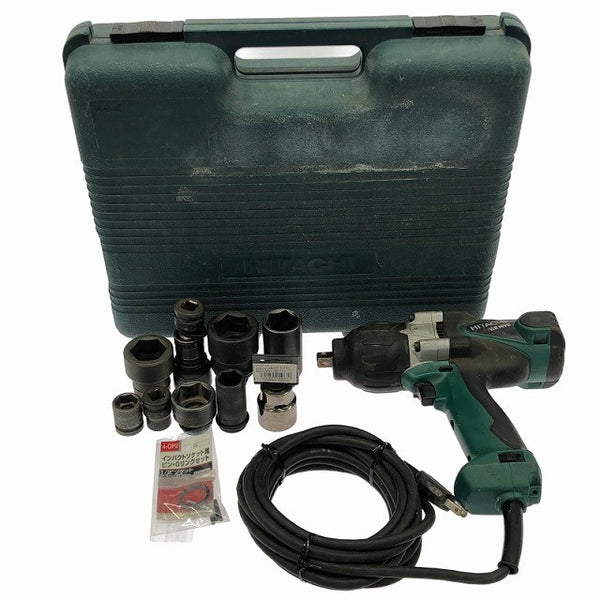 ☆中古品☆ HITACHI 日立工機 100V 50/60Hz 14mm インパクトレンチ WR14VB ケース付 コード式 電動工具 おまけ付♪136688 - 3