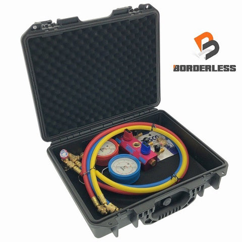 ☆極美品☆TASCO タスコ R410A/R32用 ゲージマニホールドセット TA122FA ケース付 マニホールド(TA122G＝TA140G TA141G) 116024 - 0