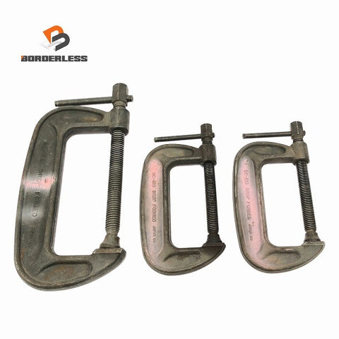 ☆中古品3個セット☆TOP トップ バーコ型 シャコ万力 100mm SC-100×2 150mm SC-150×1 固定クランプ シャコマン 蝦蛄万力132948