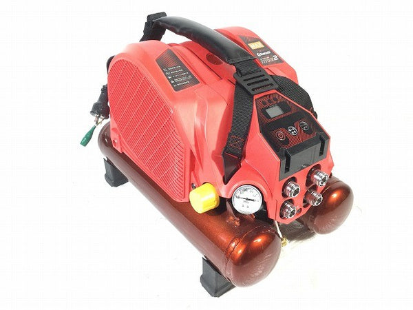 ☆極美品☆MAX マックス 常圧/高圧 スーパーエアコンプレッサー AK-HL1110E2 赤/レッド 100V 8L エアーコンプレッサー131409 - 3