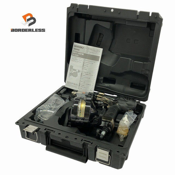 ☆未使用品☆ HiKOKI ハイコーキ 50mm 高圧 ロール釘打機 NV50HR2(S) ケース付き ハイゴールド134533 - 1
