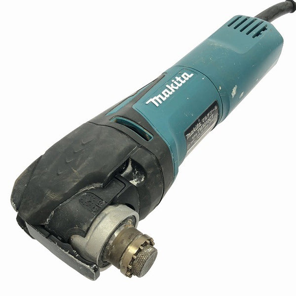 ☆中古品☆makita マキタ 100V マルチツール TM3010CT 青/ブルー 本体+パーツ+ケース カットソー マルチパワーツール136810 - 4