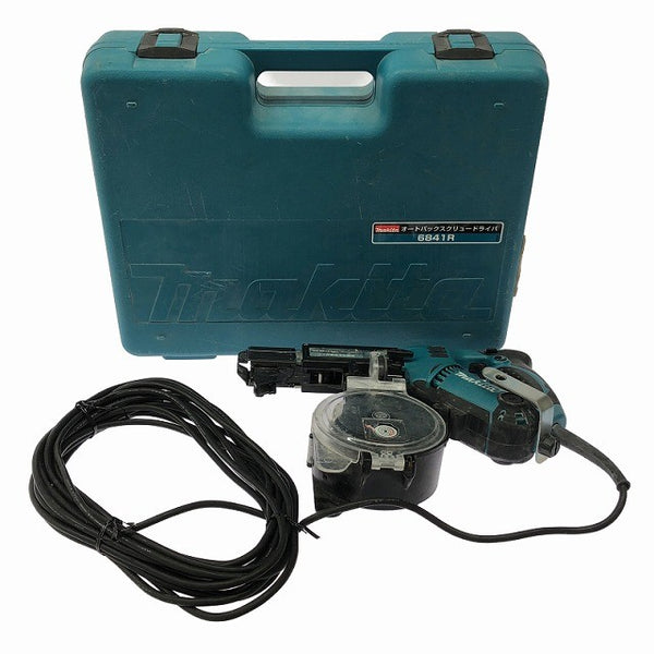 ☆中古品☆makita マキタ 100V オートパックスクリュードライバ 6841R 本体+ケース ドリル ドライバー レンチ ドリルドライバー 電動工具129911 - 3