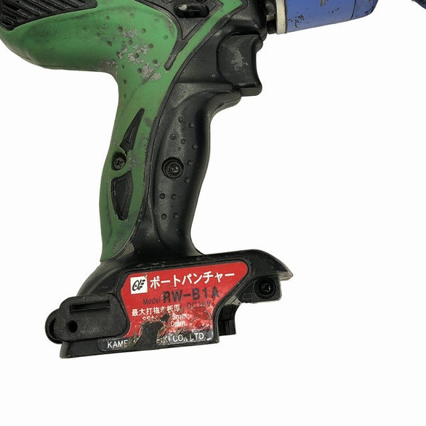☆中古品☆KAMEKURA 亀倉精機 18V コードレスポートパンチャー RW-B1A バッテリ2個(6.0Ah) 充電器 パーツ ケース 充電式135771 - 8