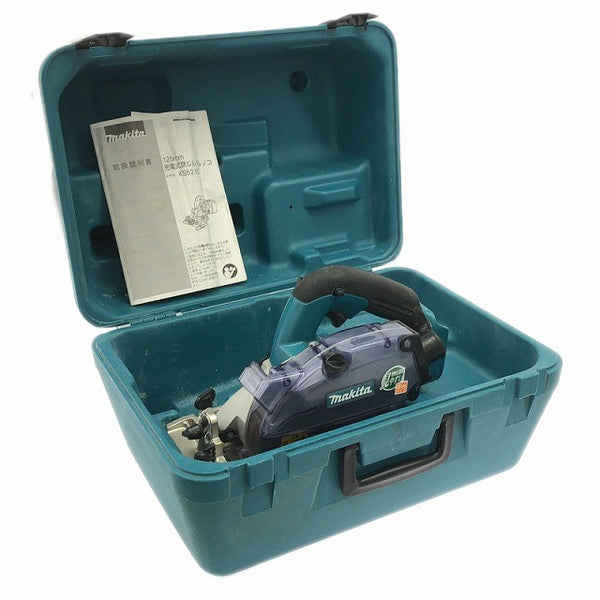 ☆中古品☆makita マキタ 14.4V 125mm 充電式防じんマルノコ KS521D ガイド ケース付 コードレス 集じん丸のこ137891 - 2