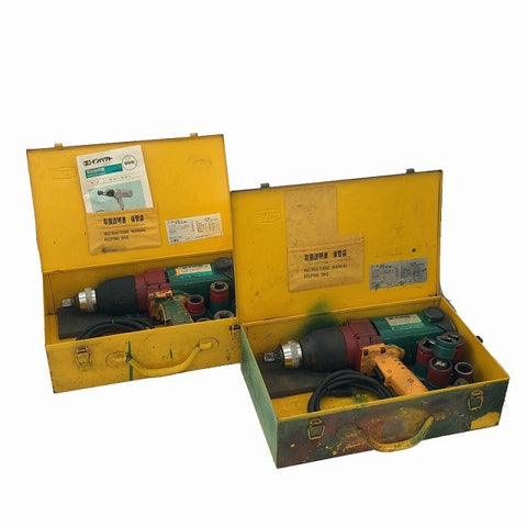 ☆中古品2点セット☆ TONE トネ 100V 電動インパクトレンチ IW-22-1×2 ケース付き 電動工具 締め付け 本体塗装あり132667 - 0