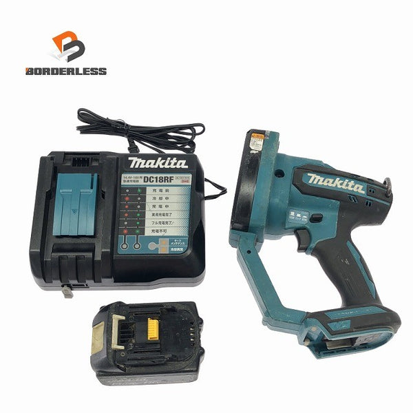 ☆中古品☆makita マキタ 18V 充電式全ネジカッター SC102D バッテリー(18V 6.0Ah) 充電器付き 電動工具 全ねじ135867 - 1