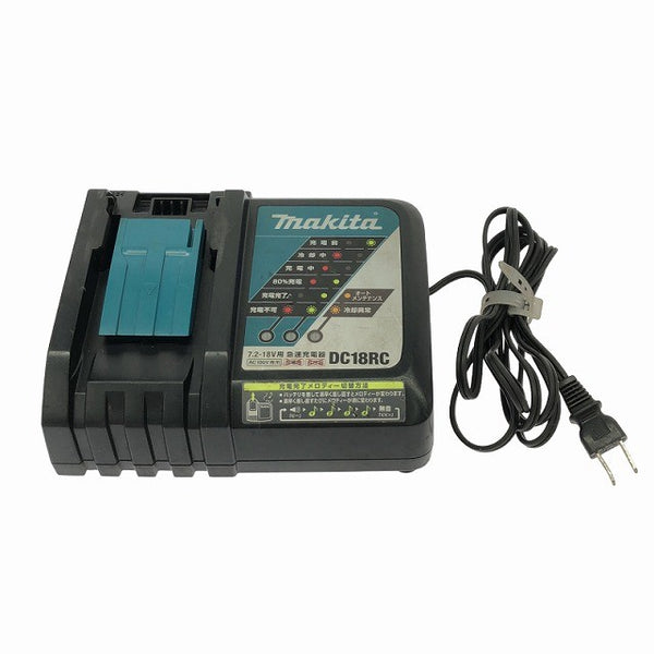 ☆中古品3点☆makita マキタ 18V 6.0Ah 純正 リチウムイオンバッテリー BL1860B 2個 残量表示付 充電器 DC18RC 蓄電池137173 - 9