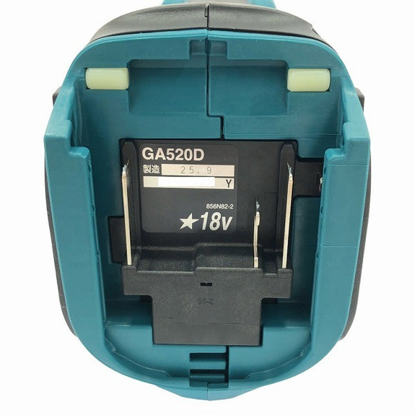 ☆極美品☆makita マキタ 18V 125mm 充電式ディスクグラインダ GA520D 本体のみ 研磨機 研削 切削 ディスクグラインダー137648 - 7