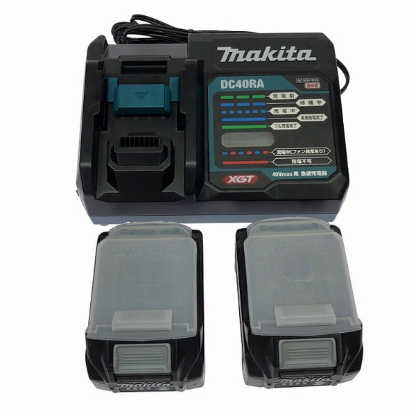 ☆比較的綺麗☆makita マキタ 40Vmax 充電式インパクトレンチ TW004GRDX バッテリ2個(2.5Ah) 充電器 ケース付 320N･m131998 - 10
