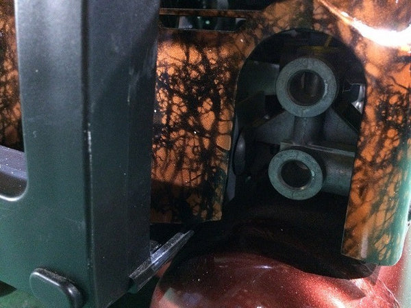 ☆美品☆MAX マックス 常圧/一般圧 2口 エアコンプレッサー AK-L1270E2P エアツール 大工道具 エア工具 塗装対応116701 - 7