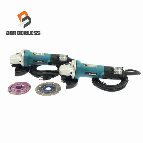 ☆中古品 2点セット☆makita マキタ 100mm ディスクグラインダ 9533B 研磨 切削 115705