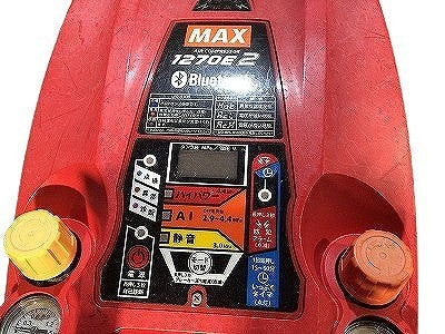 ☆中古品☆MAX マックス 高圧/常圧エアコンプレッサ 11L 無線接続 AK-HL1270E2 エア工具 エアツール 大工道具113789 - 10