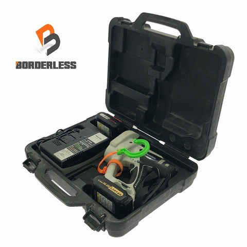 ☆中古品☆Panasonic パナソニック 14.4V 充電式全ネジカッター EZ4540LS2S-B バッテリー2個(3.3Ah/4.2Ah)充電器+パーツ+ケース109471