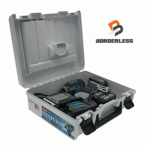 ☆美品☆makita マキタ 18V 充電式インパクトドライバ TD138DRFX バッテリー2個(14.4V 3.0Ah) 充電器 ケース付き - 0