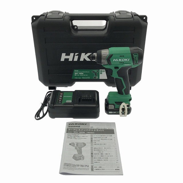 ☆未使用品☆HiKOKI ハイコーキ 10.8V コードレスインパクトドライバー WH12DA(BS) バッテリ1個(2.0Ah) 充電器 ケース付 充電式118019 - 3