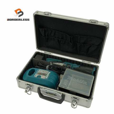 ☆比較的綺麗☆makita マキタ 7.2V 充電式ペンインパクトドライバー TD021D 青/ブルー バッテリ1個 充電器 ケース付 コードレス132534