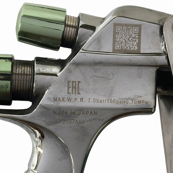 ☆中古品☆アネスト岩田 entech ハンドスプレーガン LS-400-05 カップ＋圧力計付 口径1.3mm 重力式 エアスプレーガン 吹き付け塗装130677 - 6