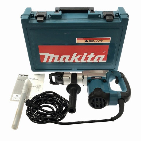 ☆未使用品※説明書汚れ有☆makita マキタ 電動ハンマ HM0830 シャンク ケース付 ハツリ チッパー コンクリートブレイカー119425 - 3