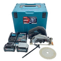 ☆比較的綺麗☆makita マキタ 165mm 40Vmax 充電式マルノコ HS001GRDXB 黒/ブラック バッテリー2個(40Vmax 2.5Ah) 充電器 ケース付111790 - 3