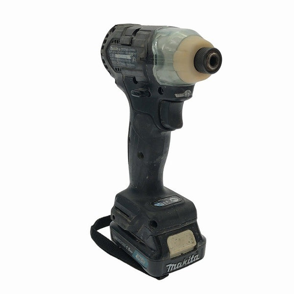 ☆比較的綺麗☆ makita マキタ 10.8V 充電式インパクトドライバ TD111D 黒/ブラック バッテリー2個 充電器 ケース付き コードレス116762 - 5