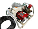 ☆中古品☆ハツタ 初田工業 200V モーターセット動噴 LP300DX-LK モータ(日立 2.2kW TFO-LK 4P) 本体(YS300DX) 高圧動力噴霧機131595 - 4