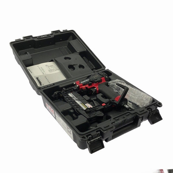 ☆未使用品☆ makita マキタ 高圧 フロアタッカー AT451H 赤 ケース付 MA線ステープル4mm フロア用 エアーツール130118 - 10