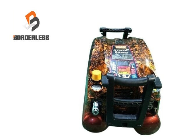 ☆美品☆MAX マックス 常圧/一般圧 2口 エアコンプレッサー AK-L1270E2P エアツール 大工道具 エア工具 塗装対応116701 - 1