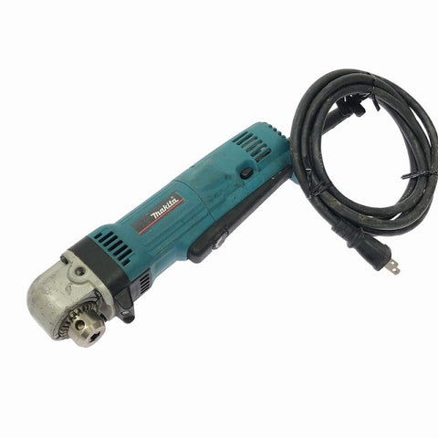 ☆中古品☆makita マキタ 100V 10mm アングルドリル モデル DA3010F チャックキー付き コーナードリル 角ネジ締め付け 穴あけ123941 - 0