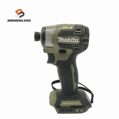 ☆比較的綺麗☆makita マキタ 18V 充電式インパクトドライバー TD173D オリーブ 本体のみ コードレス バッテリー式 電動工具128298