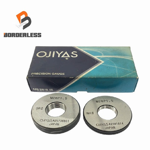 ☆美品☆OJIYAS オジヤ精機 ねじリングゲージ M26 P1.5 GR2 WR2 ネジゲージ 基準器 検査114360