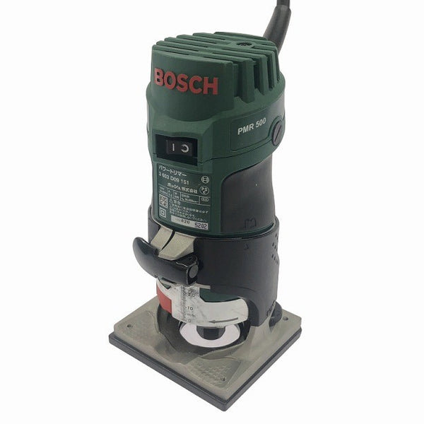 ☆比較的綺麗☆BOSCH ボッシュ 100V パワートリマー PMR500 ビット付 コード式 木材加工 トリミング ルーター 電動工具136055 - 2