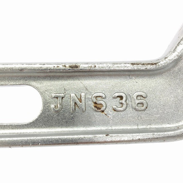 ☆中古品☆JIRO ジロー シノ付曲がりレンチ 36mm JNS36 シノ付き曲がりレンチ シノ付き片口曲がりメガネレンチ 角度付132994 - 8
