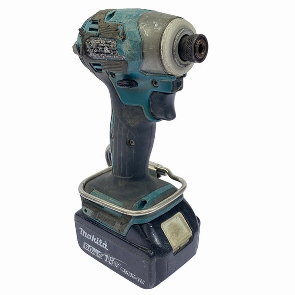 ☆比較的綺麗☆makita マキタ 18V 充電式インパクトドライバ TD173DRGX 青/ブルー バッテリー2個(18V 6.0Ah) 充電器 ケース付 - 5