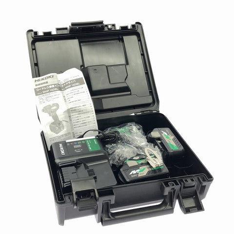 ☆極美品☆HiKOKI ハイコーキ 18V コードレス静音インパクトドライバー WHP18DBL(2LXPK)(L) バッテリ2個 充電器 ケース付 充電式123969 - 0