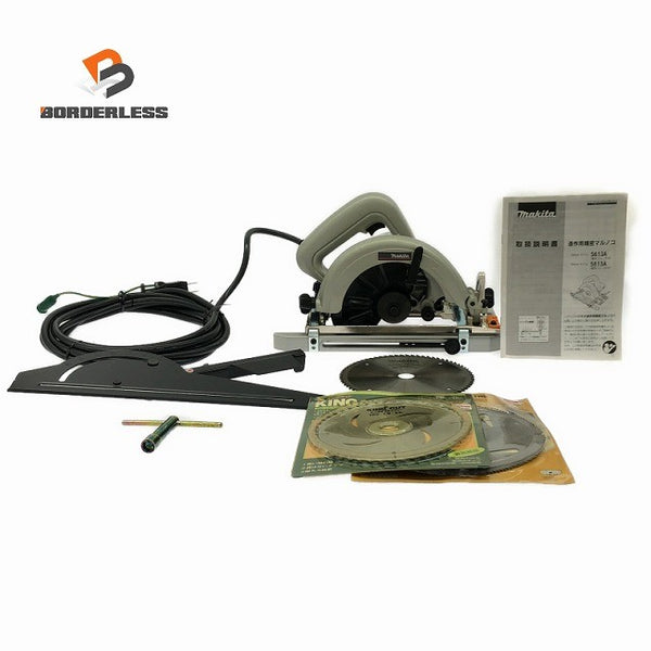 ☆中古美品☆makita マキタ 100V 165mm 6型 造作用精密マルノコ 5613A コード式 精密丸のこ 精密丸ノコ 精密丸鋸 木工用 切断機134015 - 1