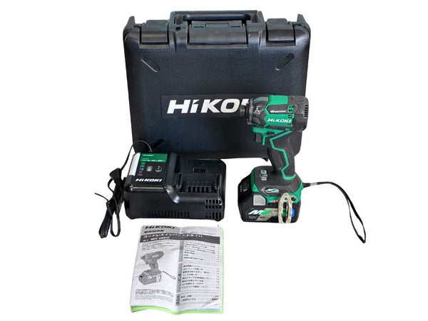 ☆中古品☆HIKOKI ハイコーキ 36V コードレスインパクトドライバ WH36DC  バッテリ1個 充電器付 締付け 電動工具136724 - 2