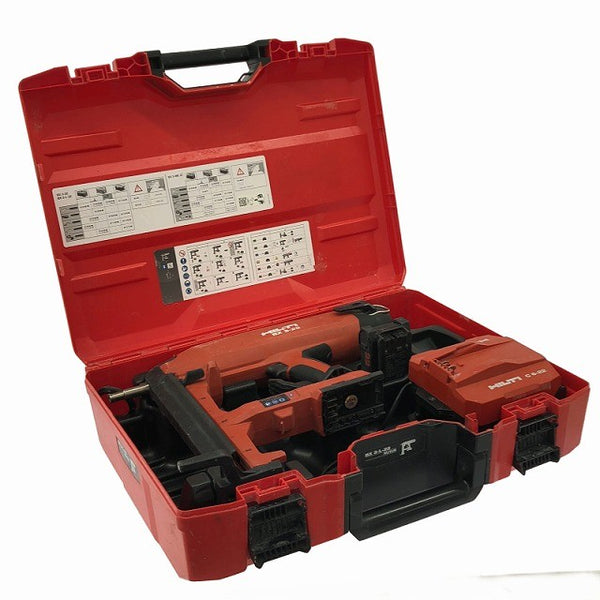 ☆中古品 HILTI ヒルティ 21.6V 充電式鋲打ち機 BX3-L-22 バッテリ1個(2.5Ah) 充電器 ケース 鋲打機 コンクリートネイラー ピン打機133998 - 2