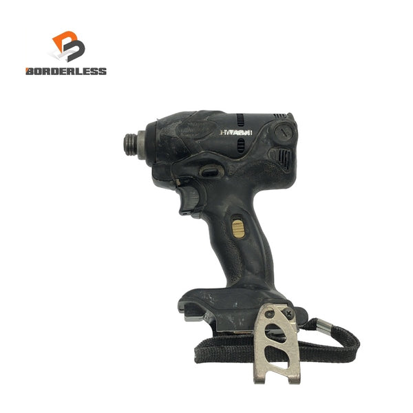 ☆中古品☆HITACHI 日立工機 14.4V コードレスインパクトドライバー WH14DSL 黒 本体のみ 充電式 バッテリー式118508 - 1