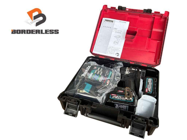 ☆未使用品☆makita マキタ 40Vmax 充電式ドライバドリル DF002GRDXB バッテリー2個(2.5Ah) 充電器 ケース付 ドリルドライバー - 1