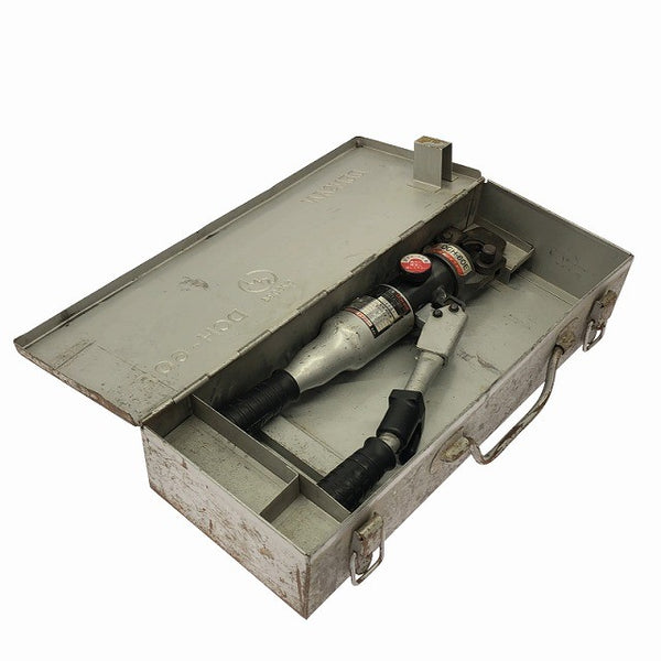 ☆中古品☆DENSAN デンサン 手動油圧式圧着工具 DCH-60E/DCH60E ケース付き 圧着機 ハンドプレス ハンドツール129356 - 2