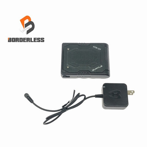 ☆比較的綺麗☆BURTLE バートル 22V 空調作業服用リチウムイオンバッテリー AC08-22V 黒 ACアダプタ付 エアークラフト