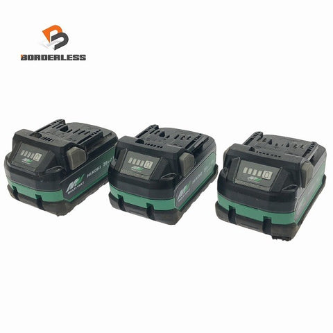 ☆中古品3個セット☆HiKOKI ハイコーキ 36V 2.5Ah 純正 マルチボルトバッテリー BSL36A18 リチウムイオンバッテリー 蓄電池117130