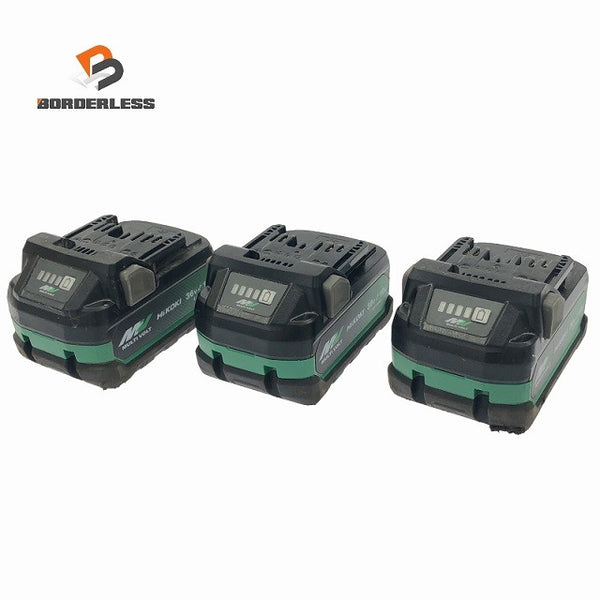 ☆中古品3個セット☆HiKOKI ハイコーキ 36V 2.5Ah 純正 マルチボルトバッテリー BSL36A18 リチウムイオンバッテリー 蓄電池117130 - 1