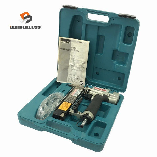 ☆美品☆makita マキタ 50mm 一般圧/常圧 仕上釘打機 AF502N フィニッシュネイラ 仕上釘打ち機 仕上げ釘打機137583 - 1
