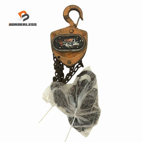 ☆中古品☆KITO キトー 手動チェーンブロック キトーマイティ M3形 CB010 荷重1ton 揚程2.5m チェンブロック 荷揚げ機125670